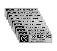 10PCS No Smoking Signs for Home and Business Self-Adhesive Vinyl Stickers No Vaping Signs No Smoking No Vaping Stickers Warning Signage for House Restaurants Hotels Indoor Outdoor Use