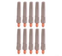 10PCS Non- Coating Welding Tips 45x1.2mm for 15AK MIG Torch Nozzle Copper Tip for Efficient Welding and Enhanced Slag Protection
