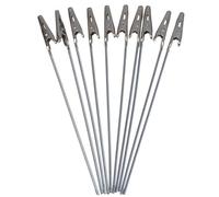 10pcs Non-Insulated Alligator Clips Metal Electric Test Clamps Alligator Clip Wire Rope in Alligator Clips