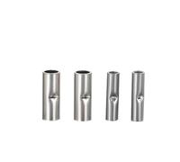 10pcs Non-Insulated Butt Wire Connector Ferrules - Electrical Cable Terminal Copper Tinned Crimp Connectors for 26-2AWG(16-25mm²)