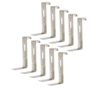 10pcs Non Slip Roof Tile Clips Metal Fixing Clamps for Home Repair | Iron Build, Silver Finish, Compact and Light, Stable Hold, Easy to Carry and Use