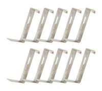 10pcs Non Slip Roof Tile Clips Metal Iron Fixed Clamps for Repair | Silver Finish, Stable and Compact Design, Easy to Use, Light Weight, Roof Supplies