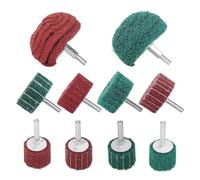 10Pcs Non-Woven Abrasive Buffing Wheels, 1/4 Inch Shank