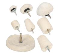 10Pcs Non-Woven Abrasive Buffing Wheels, 1/4 Inch Shank