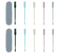 10Pcs Nose Hair Trimmer for Women, Dual-Head 2-in-1 Design, Nasal Hair Trimmers for Men, Portable Nose's Trimmer Ladies, Easy to Clean 360° Manual Rotation Women's Nose Hair Trimmer (5 Colors)