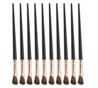 10pcs Nose Shadow Brush Sickle Shaped Soft Hair Strong Powder Grasping Makeup Brush for Delicate Makeup Application