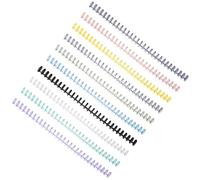 10pcs Notebook Spiral Rings A4 Cuttable Plastic Binder Circles 12mm
