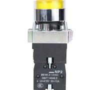 10PCS NP2 Series NP2-BW3561 LED Pushbutton Switchs(24V)