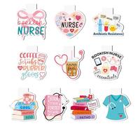 10Pcs Nurse Week Magnetic Bookmarks for Reading, Funny Reader Gift Book Marks for Nurse Reader Cute Bookmark Page Makers Nurses Day Doctors Day Bookish Bookworm Gift for Book Lovers Office Stationery