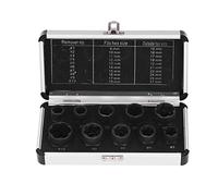 10Pcs Nut Remover Set, Stripped Lug Bolt Extractor Tool, Broken Screw Hex Socket Kit with Storage Box, Multiple Sizes for Automotive and Home Repair, Made of Chrome Vanadium Molybd