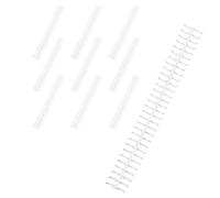 10pcs NUZAMAS Plastic Binding Rings 30-Hole Loose Leaf Binders Ring 85 Sheets Capacity Binder Combs for DIY Paper Notebook Album Office School Supplies White