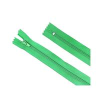 10pcs Nylon Coil Zipper Assortment, Size 3# 10-60cm, for Tailoring and Craft Sewing Projects,Green,30cm