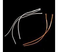 10pcs Nylon For Braided Loop Connector for Fly Fishing Line Loop Building with Emphasis on Structural Integrity and Fit (White 30lb)