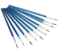 10Pcs Nylon Hair Artist Paint Tool Watercolor Fine Head Point Tip Brushes Set Nylon Hook Line Pen Gouache Oil Painting Extra Fine Brush 1Deft Design