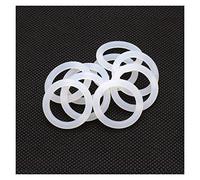 10pcs O Ring Gasket CS 4mm OD 12~150mm Rubber Insulate Round O Shape Seal O-ring Silicone Rings White (Size : OD 25mm ID 17mm)
