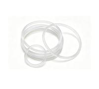 10pcs O Ring Seal Gasket Thickness CS 1mm OD 5~40mm Silicone Rubber Insulated Washer Round Shape White(OD 5MM ID 3MM_CS 1.0MM)