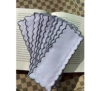 10pcs of 18count aida Fabric Grey Edged Blank Bookmarks to Cross Stitch, 18count,8.5x19.5cm 45x120stitch Blank Cotton Counted Cross Stitch Bookmarks