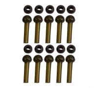 10pcs of Anti Rubber Sleeves and Beads for Helicopter Rigs, Ideal Carp Fishing Accessories (brown)