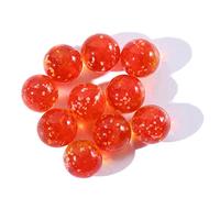 10PCS Of Luminous Glass Ball, Cream Console Game Pinball Machine Cattle Small Marbles, Bouncing Toys Bouncing Ball Small Marbles(red)