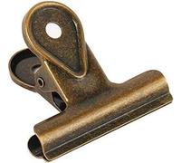 10pcs of Metal Bulldog Clips/Stainless Steel Long Tail Hinge Clips, Various Sizes of Loose-Leaf Binding,20MM(65MM)