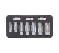 10Pcs Oil Pipe Car Wrench Removal Tool Set Oil Pressure Sending Unit Removal Oxygen Sensing Sockets Tool Car Oxygen Transducer Port