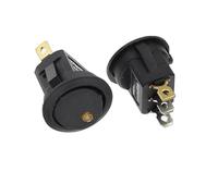 10PCS ON/OFF Round Rocker Switch LED Illuminated Car Dashboard Boat Van 2/3/4PIN Switch 20MM(1)