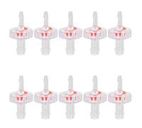 10Pcs One Way Check Valve Plastic Barb Hose Water Stop Valve with Variable Diameter Diaphragm for Fish Tank Aquarium Food Beverage Equipment Industry PP Material (3 to 7 one Way)