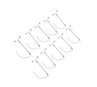 10pcs OO Gauge Model Railway Lamp Post Steel | 10-pack white LEDs, 14cm height, fits HO/OO layouts, steel construction, for 3v DC/AC ready