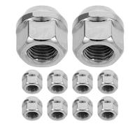 10pcs Open End Lug Nuts M12x1.5 Steel for Wheel Hubs and Tires