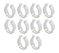 10PCS Open Type Spring Steel Terry Clips with Rubber Grip for Organizing Tools, Pipes and Cleaning Equipment in Sheds, Patios and Cabinets (25mm)