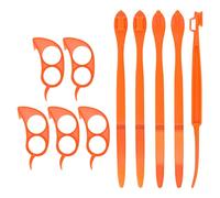 10pcs Orange Peeler Tools Citrus Peel Cutter Plastic Fruit Slicer Easy Fruit Opener Kitchen Gadget for Lemon Orange Avacados