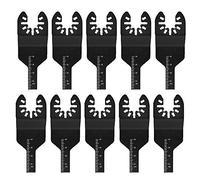10Pcs Oscillating Saw Blades, Quick Release Multitool Universal Metal Blades Replacement Electric Cutting Drywall Wood Plastic, fits De.walt Bo.sch Ma.kita (10mm)