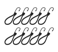 10pcs Outdoor Camping Tent Elastic Slope Hook Spiral Steel Elastic Drawstring Hook Tent Fixing Cord String Carabiner Hook