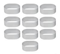 10pcs Oval Aluminium Cake Molds Half-Baked Cheese Rings