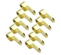 10Pcs Oval Closet Rod Brackets Round Tube Wardrobe Rods Socket Brackets Closets Rails for Clothes Hanging Closet Bracket Hanging Rod End