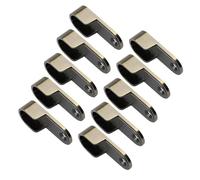 10Pcs Oval Closet Rod Brackets Round Tube Wardrobe Rods Socket Brackets Closets Rails for Clothes Hanging Closet Bracket Hanging Rod End