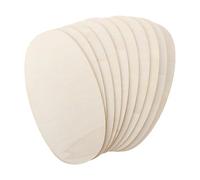 10pcs Oval Shape Wood Slices Khaki Unfinished Wood Chips for Adults