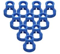 10pcs Oxygen Cylinder Valve Protective Cap Blue Plastic for Transport | Textured Surface, Protects Valve during Kits and Rescue Use, Fits Industrial Gas Cylinders