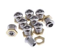 10pcs/pack 1/2" Die Cast Drum Air Vent Part For Bass Tom Snare Kit Build