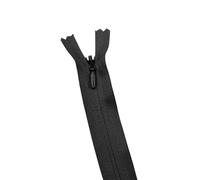 10Pcs/Pack 28cm 35cm 40cm 45cm 50cm 55cm 60cm 3# Invisible Zipper Nylon Coil Zipper for DIY Handcraft Cloth Sewing Accessories for Jackets Sewing Coats(Black,40cm)