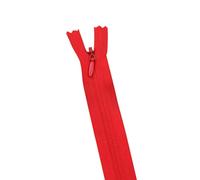 10Pcs/Pack 28cm 35cm 40cm 45cm 50cm 55cm 60cm 3# Invisible Zipper Nylon Coil Zipper for DIY Handcraft Cloth Sewing Accessories for Jackets Sewing Coats(Red,35cm)