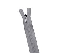 10Pcs/Pack 28cm 35cm 40cm 45cm 50cm 55cm 60cm 3# Invisible Zipper Nylon Coil Zipper for DIY Handcraft Cloth Sewing Accessories-316 Gray,45cm