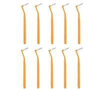 10pcs/Pack Interdental Brush, Micro, Mini with Cover(Orange (1.2-1.5mm))