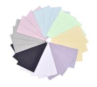 10Pcs/Pack Multi Size Silver Polishing Cloth Cleaning Anti Tarnish Reusable Soft Wiping Keep Shining Tools(Mix,10 * 10cm)(Mix,10 * 6cm)