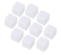 10pcs/pack New Acrylic 16/18/20mm White Dice Teaching Props Game Accessories Mathematical Tools Square Corner Acrylic Dice Set