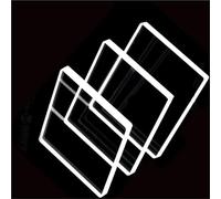 10pcs/pack Quartz glass sheet JGS1 high temperature resistance, acid and alkali resistance, ultra-thin, square/round glass sheet(60mmx60mmx1mm)