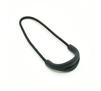 10pcs/Pack U Shape Color Zipper Pulls Fits/Zipper Fixer for Apparel Accessories (Black)