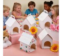 10PCS / Pack Unique White Dog House Form Gift Packaging Boxes Holiday Containers Suitable for Special Event Bulk Holiday Containers