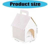 10PCS / Pack Unique White Dog House Form Gift Packaging Boxes Holiday Containers Suitable for Special Event Bulk Holiday Containers
