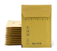 10pcs Padded Envelopes Bubble Mailers Self Seal Kraft Bubble Mailers Clothing Shipping Bags Kraft Padded Envelopes - SIDI (100x165mm)